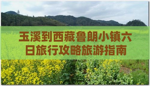玉溪到西藏鲁朗小镇六日游