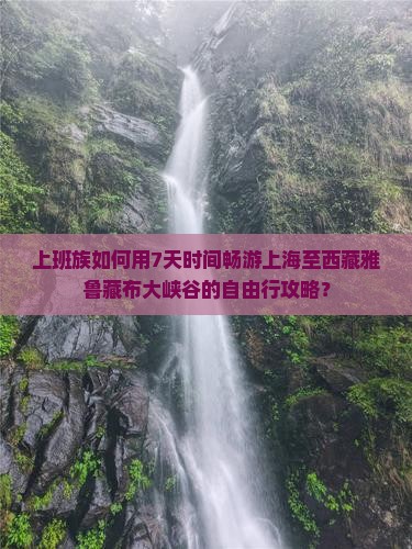 上海到西藏雅鲁藏布大峡谷自由行