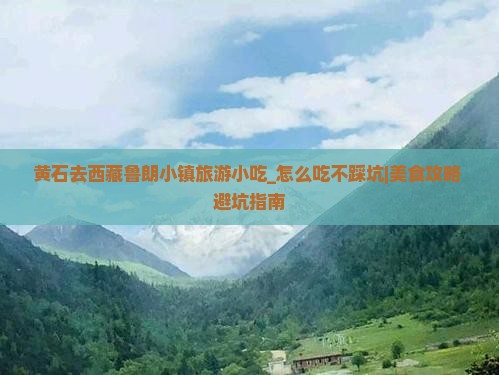 黄石去西藏鲁朗小镇旅游小吃