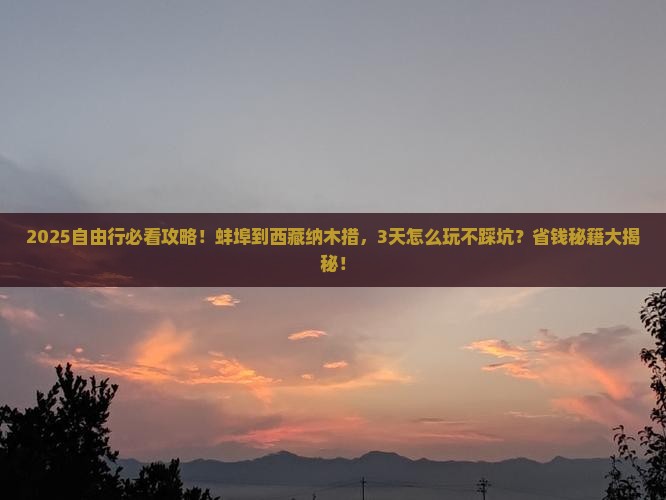 蚌埠到西藏纳木措自由团
