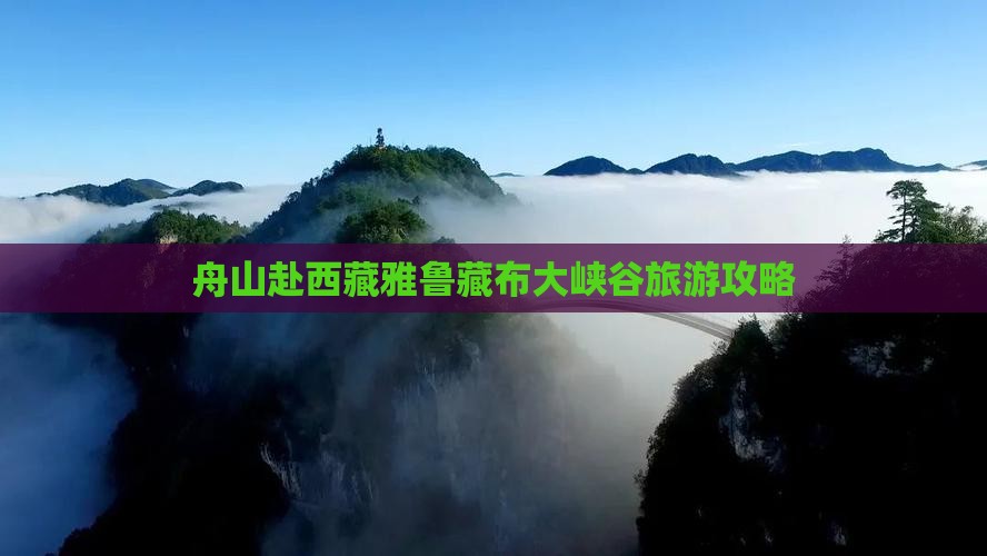 舟山去西藏雅鲁藏布大峡谷门票