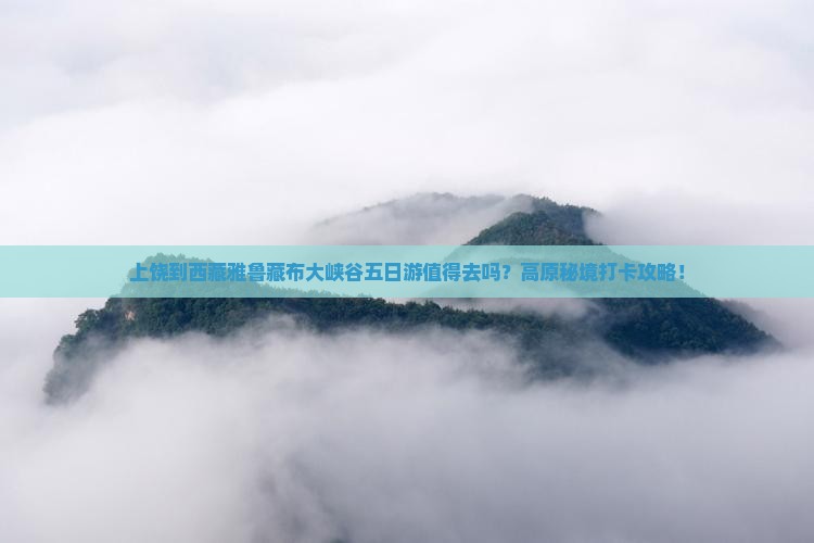 上饶到西藏雅鲁藏布大峡谷五日游