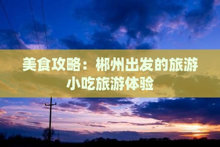 郴州去西藏旅游小吃