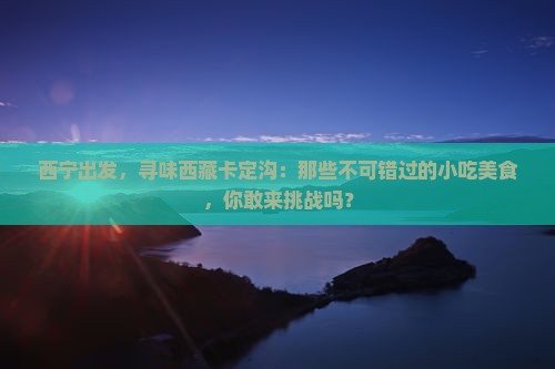 西宁去西藏卡定沟旅游小吃
