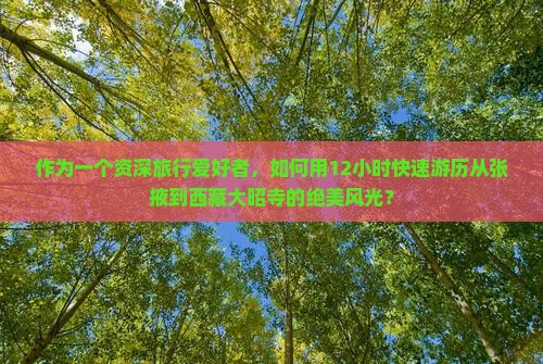 张掖到西藏大昭寺一日