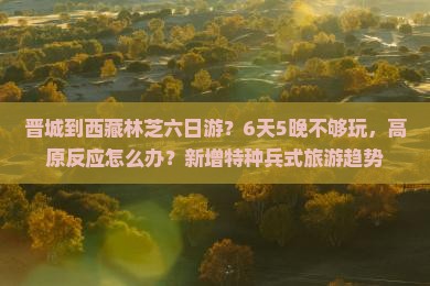 晋城到西藏林芝六日游