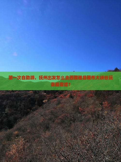 抚州去西藏雅鲁藏布大峡谷哪里玩