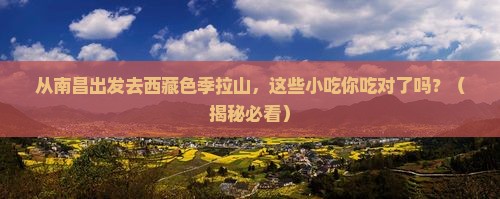 南昌到西藏色季拉山旅游小吃