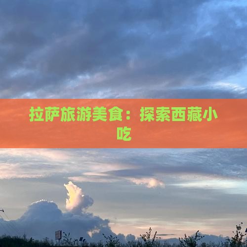 泰安去西藏拉萨旅游小吃