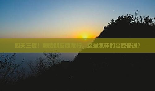 醴陵去西藏四日游