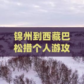 锦州到西藏巴松措个人游