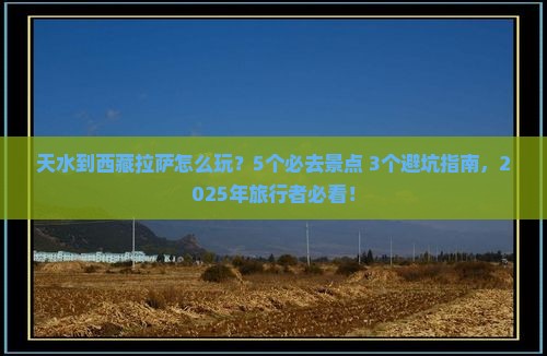 天水到西藏拉萨哪里玩