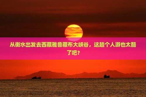 衡水到西藏雅鲁藏布大峡谷个人游