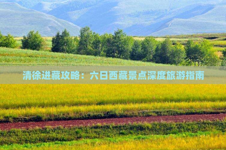 清徐去西藏六日游