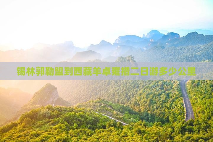 锡林郭勒盟到西藏羊卓雍措二日游