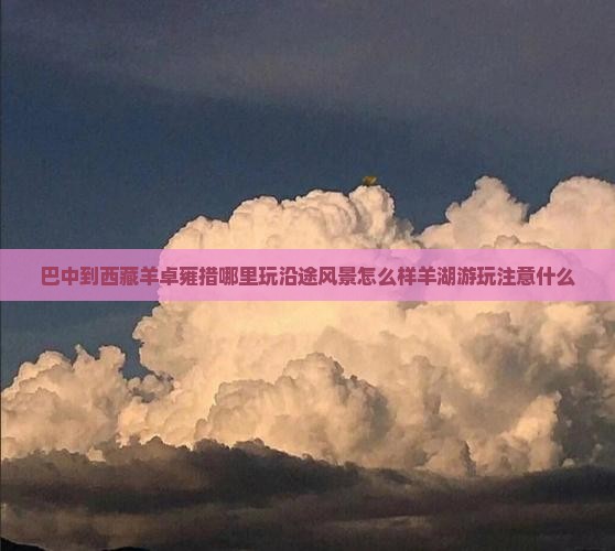巴中到西藏羊卓雍措哪里玩