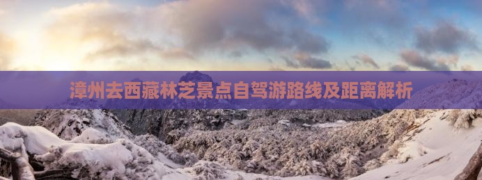 漳州去西藏林芝景点