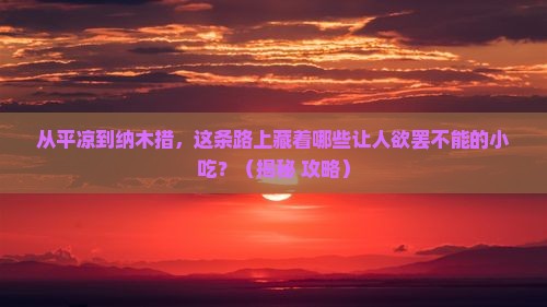 平凉到西藏纳木措旅游小吃