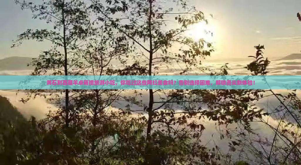 黄石到西藏羊卓雍措旅游小吃