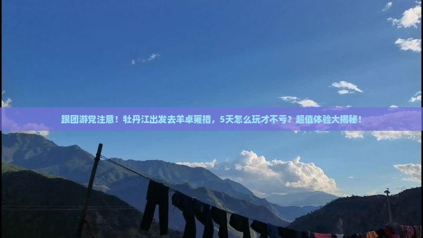 牡丹江到西藏羊卓雍措五日游
