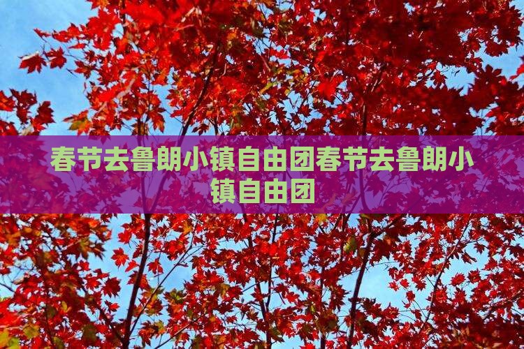 春节去西藏鲁朗小镇自由团