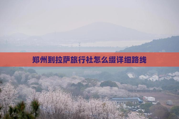 郑州到拉萨旅行社怎么缀详细路线
