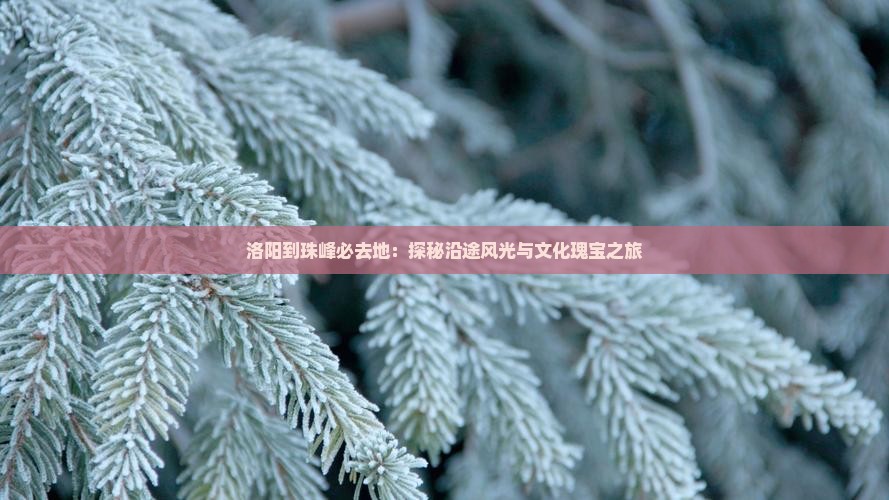 洛阳到珠峰必去地：探秘沿途风光与文化瑰宝之旅