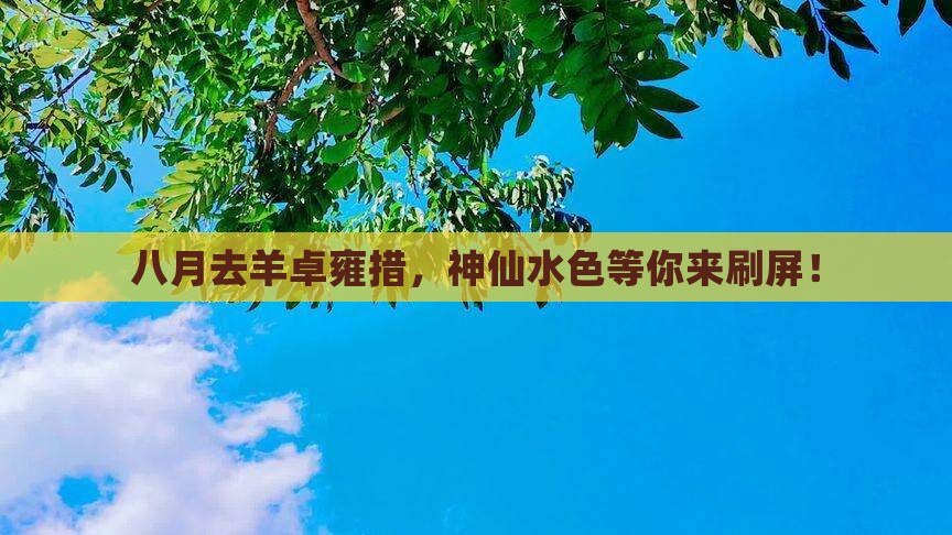 八月去西藏羊卓雍措攻略