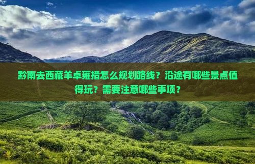 黔南去西藏羊卓雍措哪里玩
