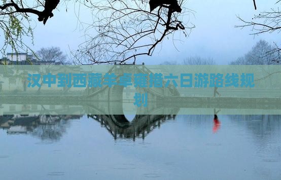 汉中到西藏羊卓雍措六日游