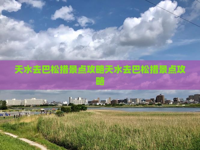 天水去西藏巴松措景点