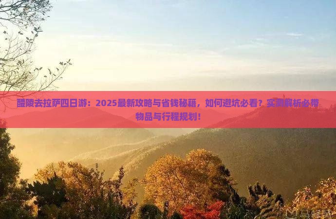 醴陵去西藏拉萨四日游