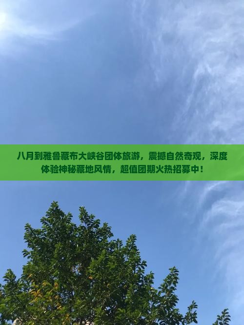 八月到西藏雅鲁藏布大峡谷团体旅游