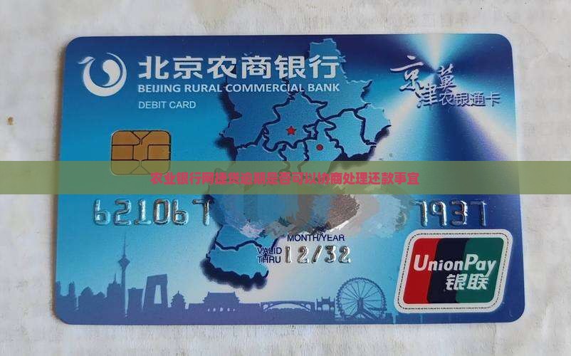 农业银行网捷贷逾期是否可以协商处理还款事宜