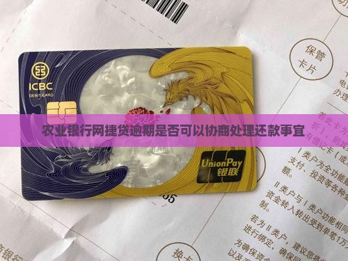 农业银行网捷贷逾期是否可以协商处理还款事宜