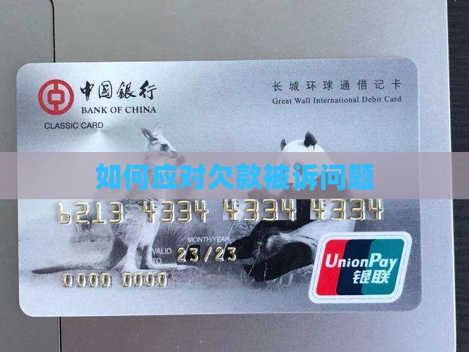 如何应对欠款被诉问题