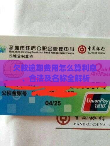 欠款逾期费用怎么算利息、合法及名称全解析
