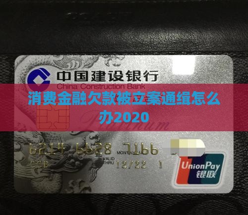 消费金融欠款被立案通缉怎么办2020
