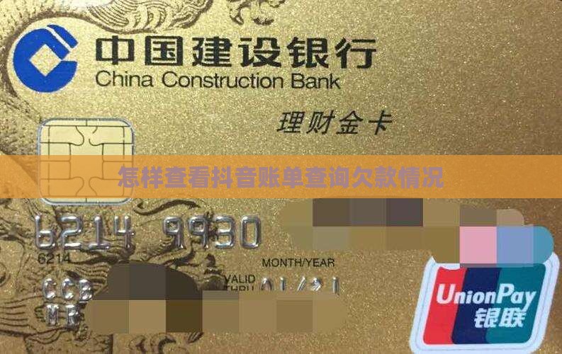 怎样查看抖音账单查询欠款情况