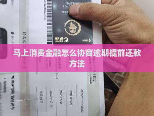 马上消费金融怎么协商逾期提前还款方法