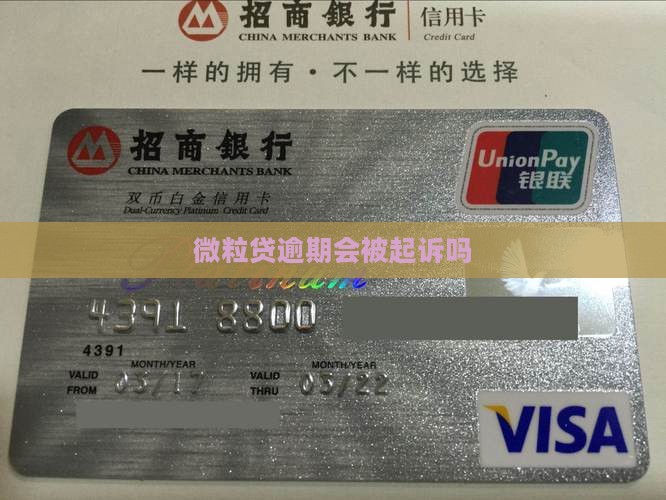 微粒贷逾期会被起诉吗