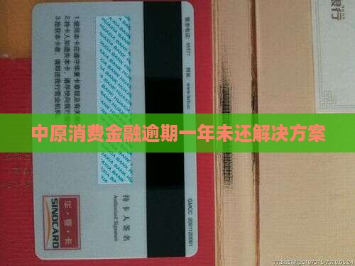 中原消费金融逾期一年未还解决方案