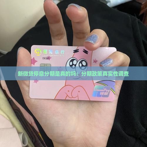 新微贷停息分期是真的吗：分期政策真实性调查