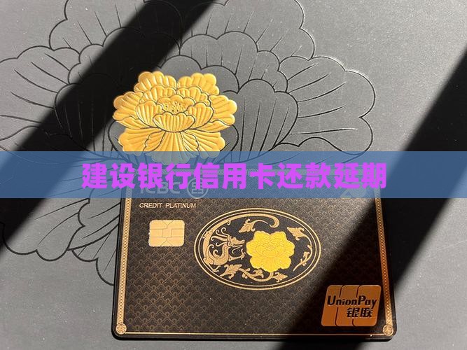建设银行信用卡还款延期