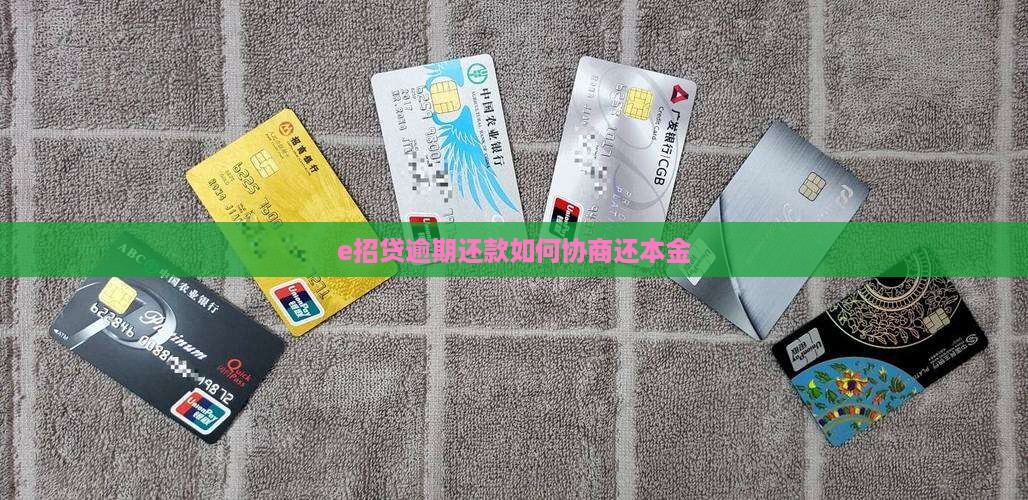 e招贷逾期还款如何协商还本金