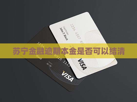 苏宁金融逾期本金是否可以结清