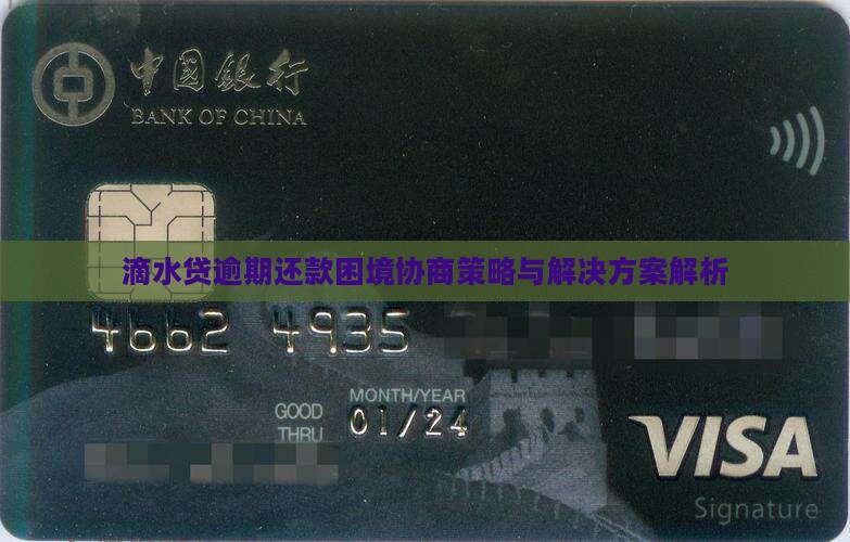 滴水贷逾期还款困境协商策略与解决方案解析