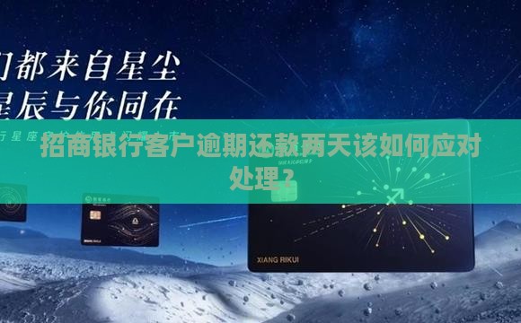 招商银行客户逾期还款两天该如何应对处理？