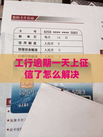 工行逾期一天上征信了如何解决