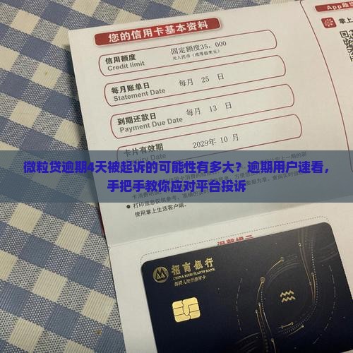 微粒贷逾期4天被起诉的可能性有多大